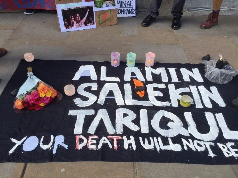 350.org – Vigil held in front of London Stock Exchange to hold coal mining company accountable