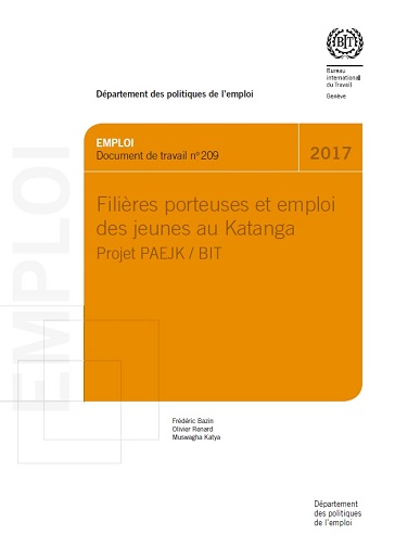 Filières porteuses et emploi des jeunes au Katanga: Projet PAEJK / BIT