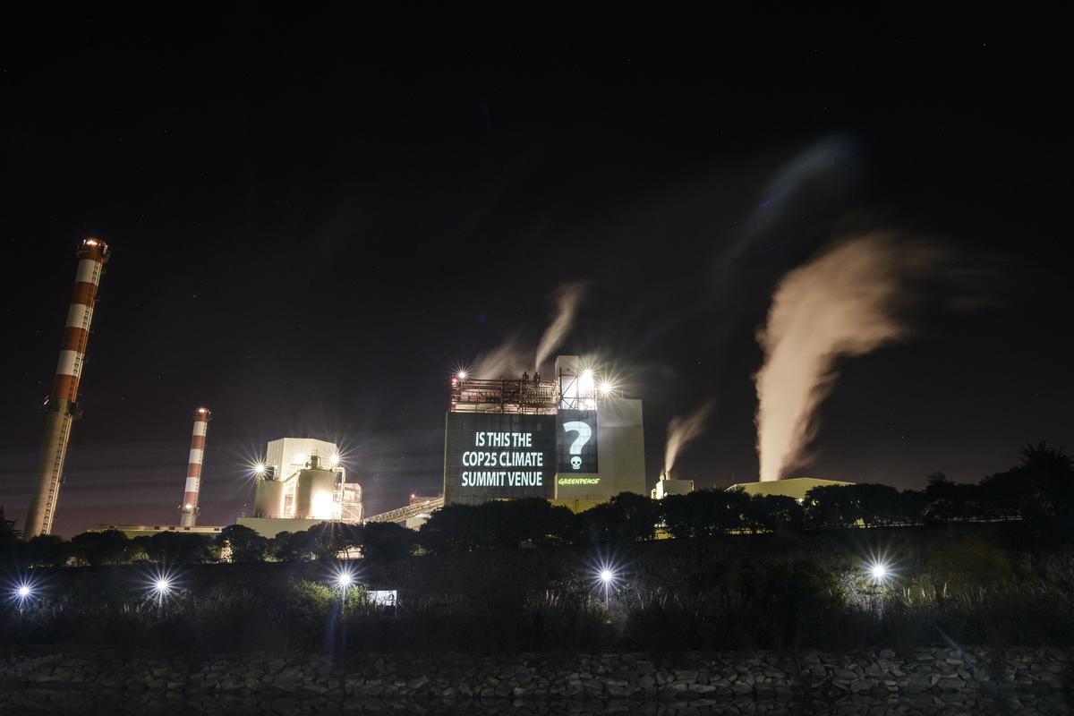 Greenpeace reacts to the cancellation of the COP25 in Chile