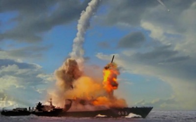Exercice militaire russe au large de l'Azerbaïdjan