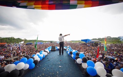 Retour triomphal d'Evo Morales en Bolivie
