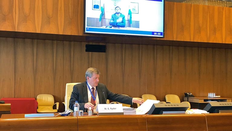 Réunion virtuelle historique du Conseil d'administration de l'OIT