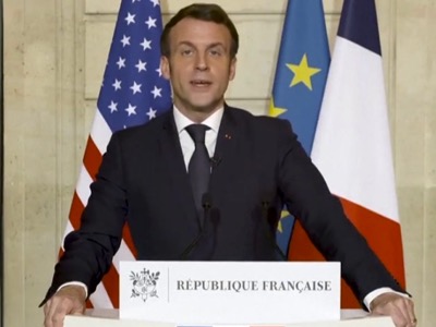 Allocution d'Emmanuel Macron après les évènements du Capitole, par Emmanuel Macron