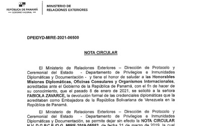Le Panama ne reconnaît plus Guaidó, mais Maduro
