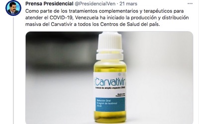 Le Venezuela démarre la distribution massive des soins anti-Covid