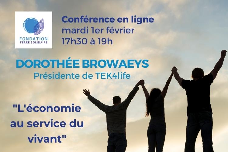Mardi 1er février : conférence en ligne avec Dorothée Browaeys