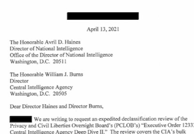 Les données illégales de la CIA