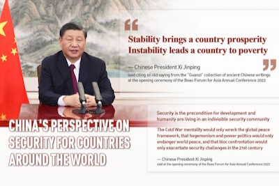 La Chine propose une Initiative Globale de Sécurité