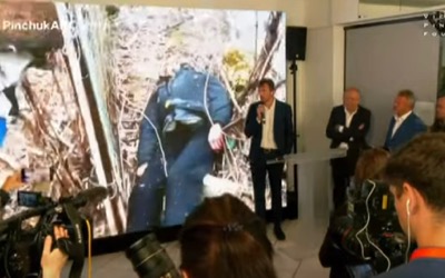 Ouverture de la « Maison des crimes de guerre russes » à Davos
