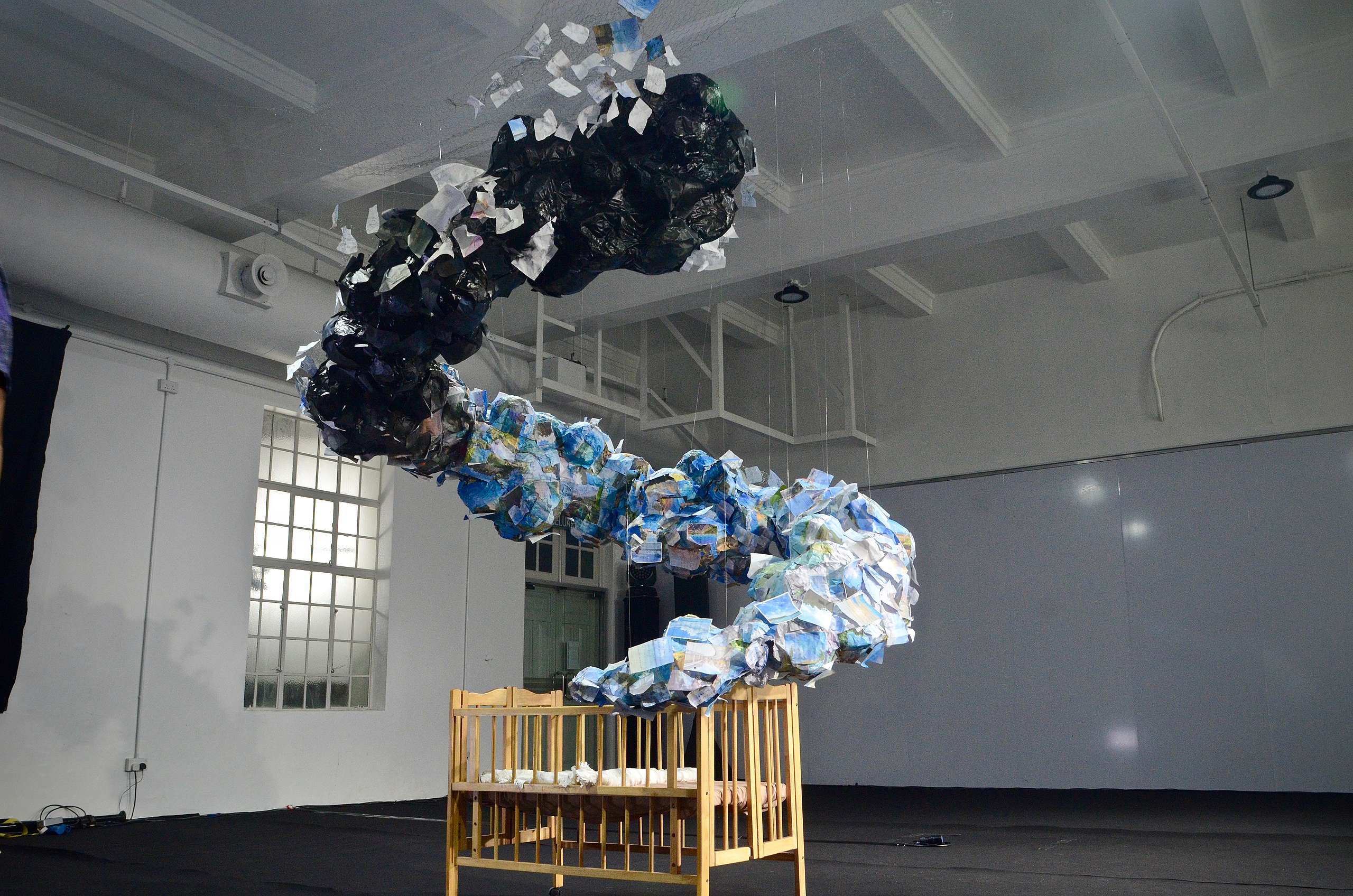Artists create art for clean air out of photos of blue skies