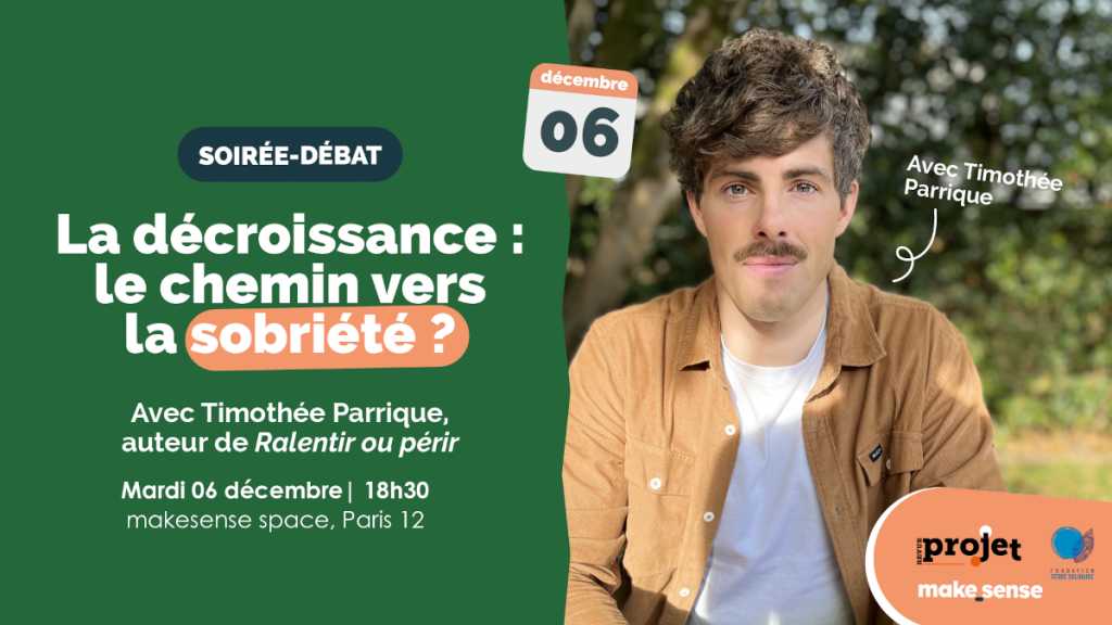Conférence : la décroissance, le chemin vers la sobriété ?