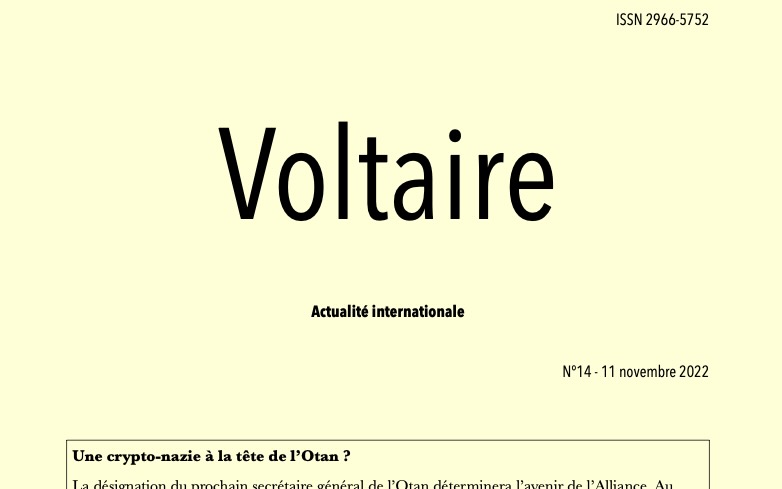 « Voltaire, actualité internationale » n°14 est paru