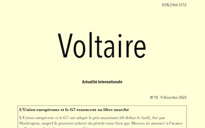 Le numéro 18 de « Voltaire, actualité internationale » est paru