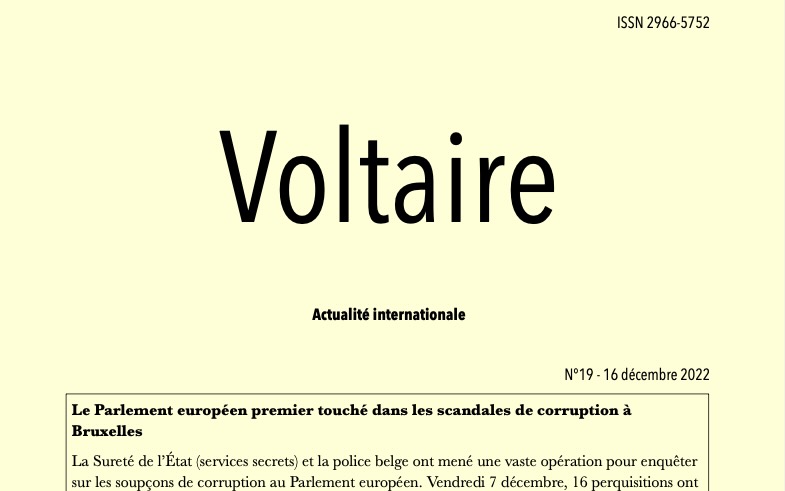 Le numéro 19 de « Voltaire, actualité internationale »