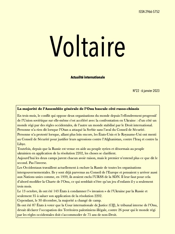 « Voltaire, actualité internationale »