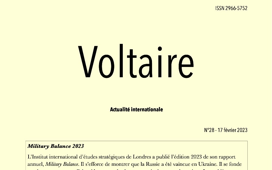 Voltaire, actualité internationale, n°28
