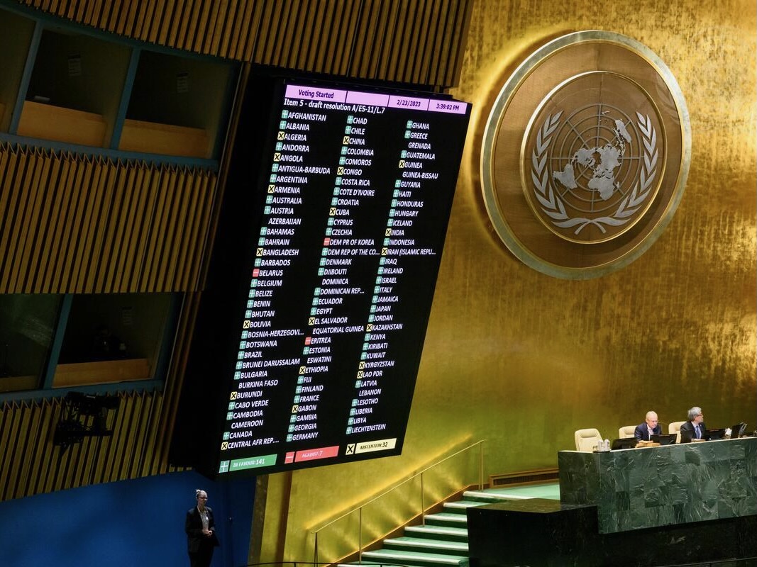 Principes de la Charte des Nations Unies sous-tendant une paix globale, juste et durable en Ukraine