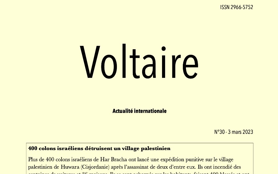 Voltaire, actualité internationale, n°30