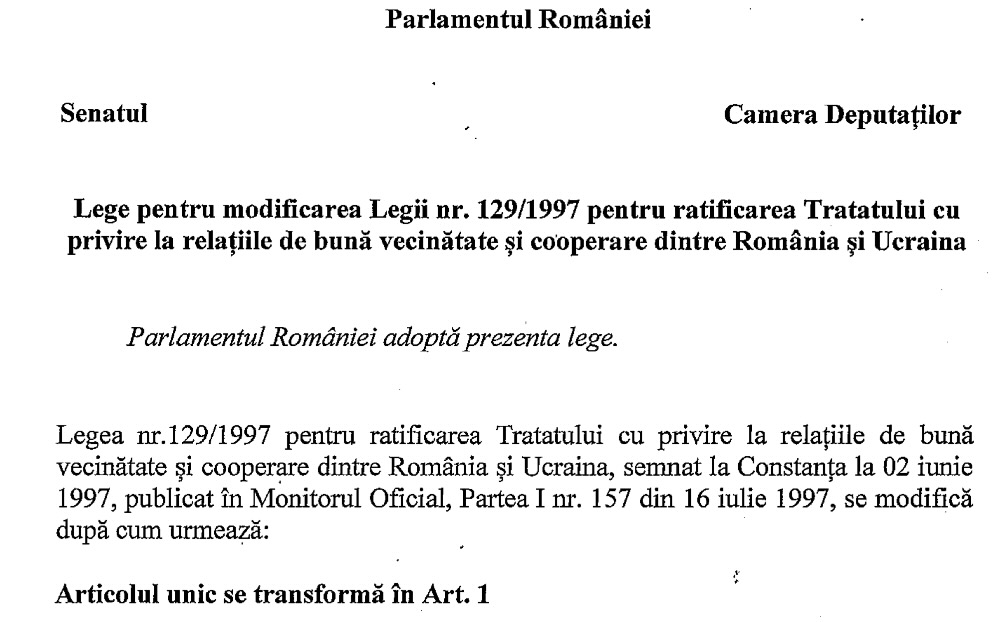 Le Sénat roumain débat de l'annexion de ses territoires occupés par la Moldavie et l'Ukraine