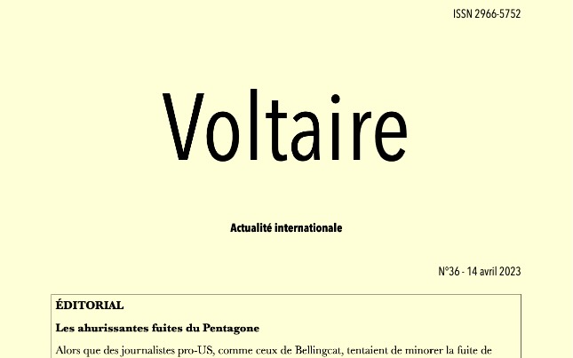 Voltaire, actualité internationale, n°36