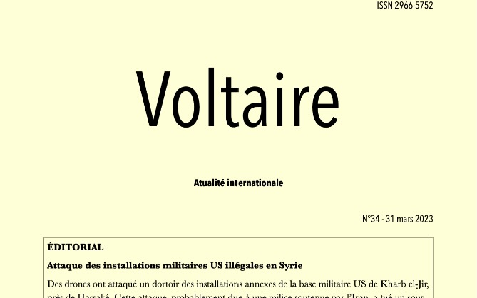 Voltaire, actualité internationale n°34