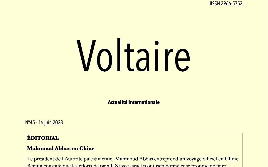 Voltaire, actualité internationale, n°45