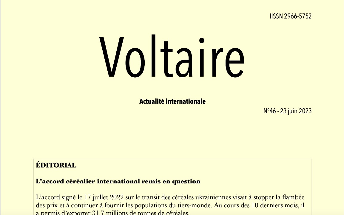 Voltaire, actualité internationale, n°46