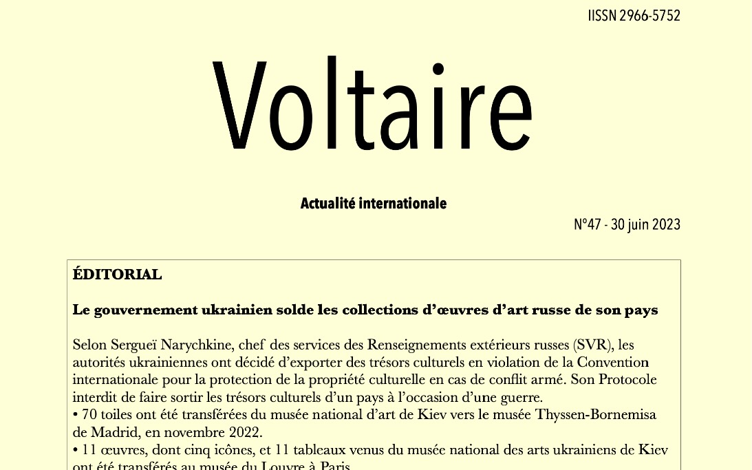 Voltaire, actualité internationale, n°47