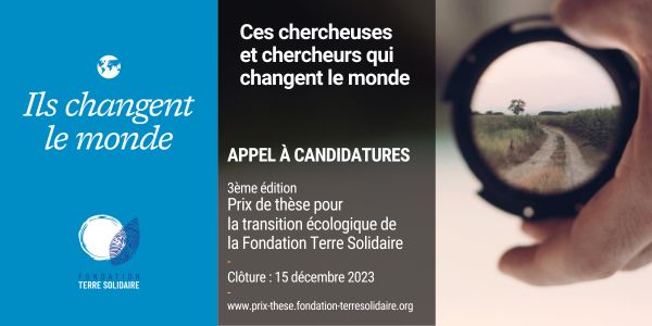 Prix de thèse pour une transition écologique et solidaire