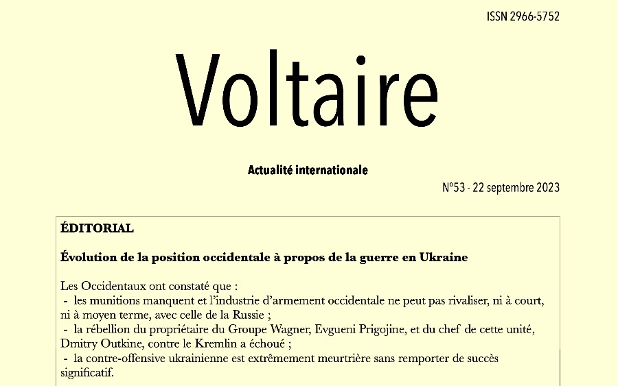 Voltaire, actualité internationale, n°53