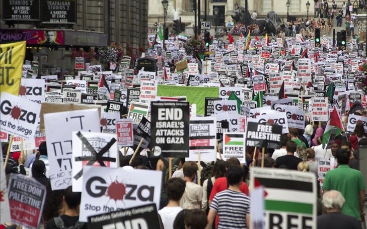 100 000 manifestants à Londres contre la guerre à Gaza