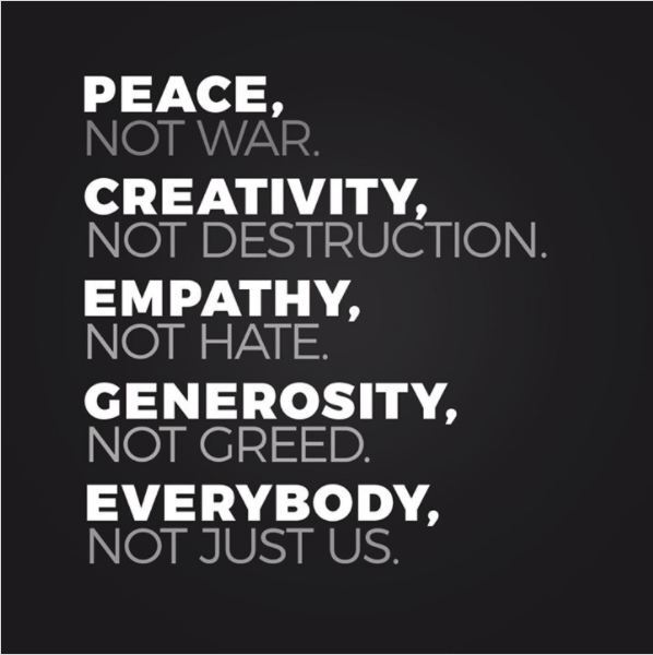 A statement of solidarity and a call for peace