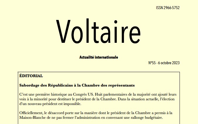 Voltaire, actualité internationale, n°55