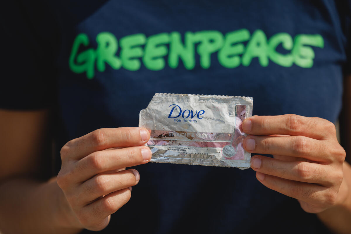 Unilever sells 1700 highly-polluting throwaway plastic sachets per second, Greenpeace reveals