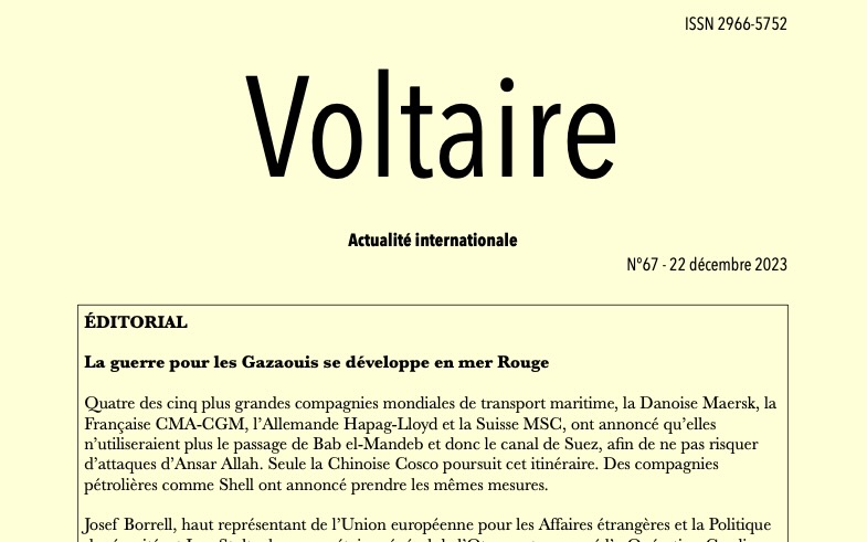 Voltaire, actualité internationale, n°67