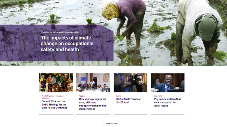 L'OIT lance son nouveau site web
