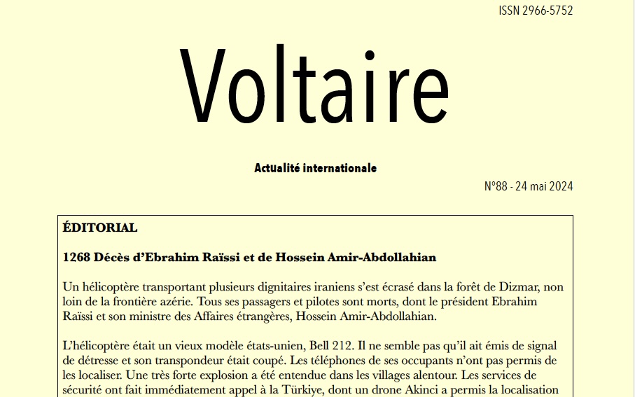 Voltaire, actualité internationale, n°88