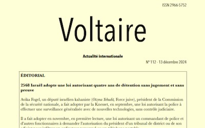 Voltaire, actualité internationale, n°112