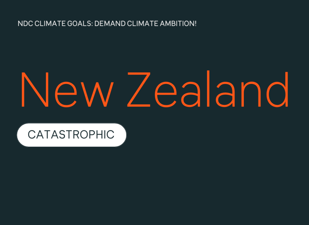 New Zealand's NDC: catastrophic - 350