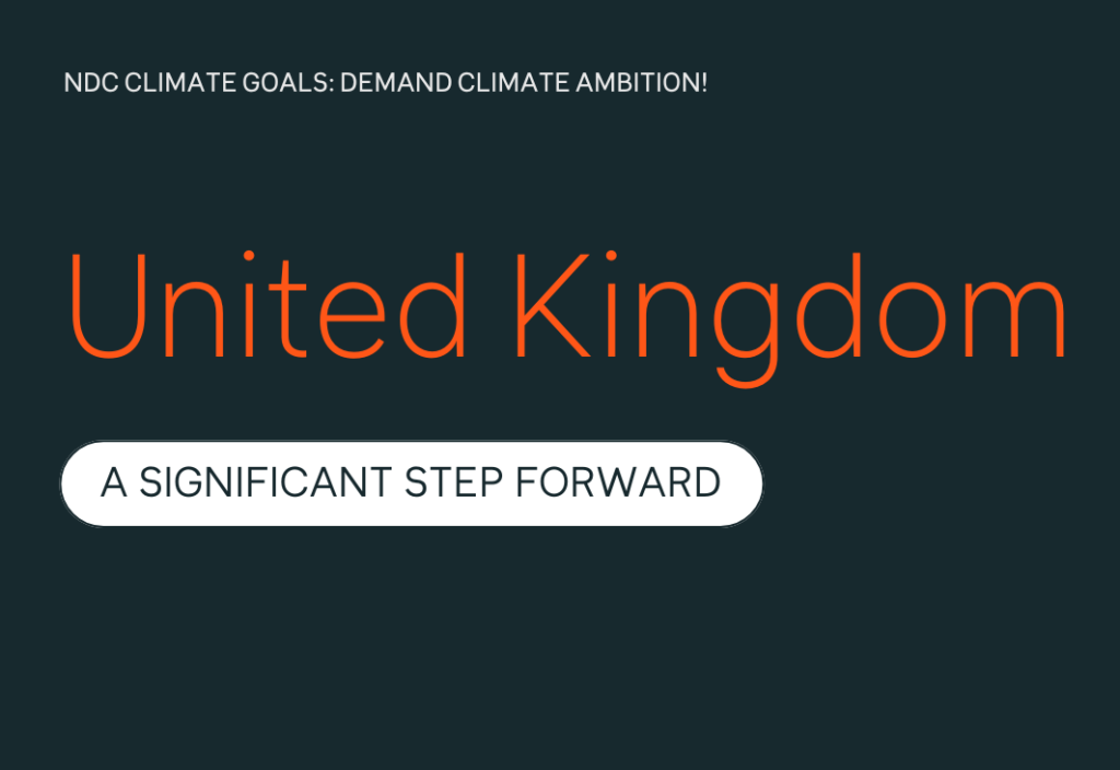 UK's NDC: a significant step forward