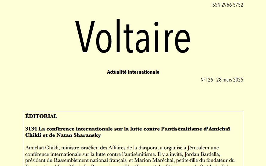 Voltaire, actualité internationale, n°126