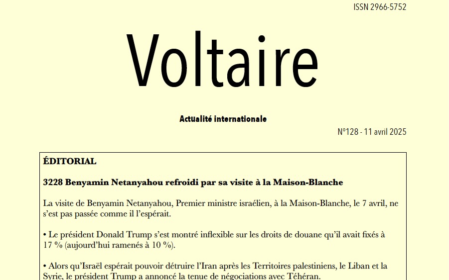 Voltaire, actualité internationale, n°128